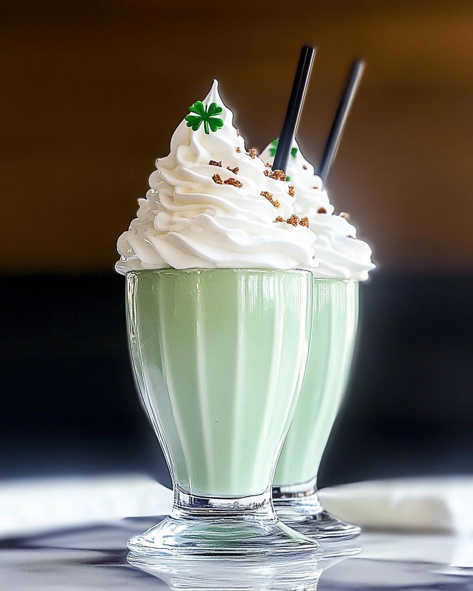 Homemade Shamrock Shakes
