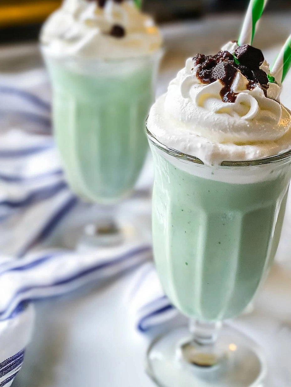 Homemade Shamrock Shakes