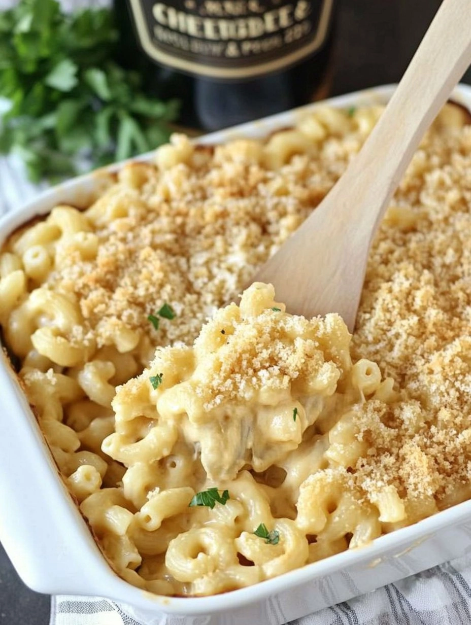 Irish Cheddar & Stout Mac and Cheese Bake 136 Irish Cheddar & Stout Mac and Cheese Bake