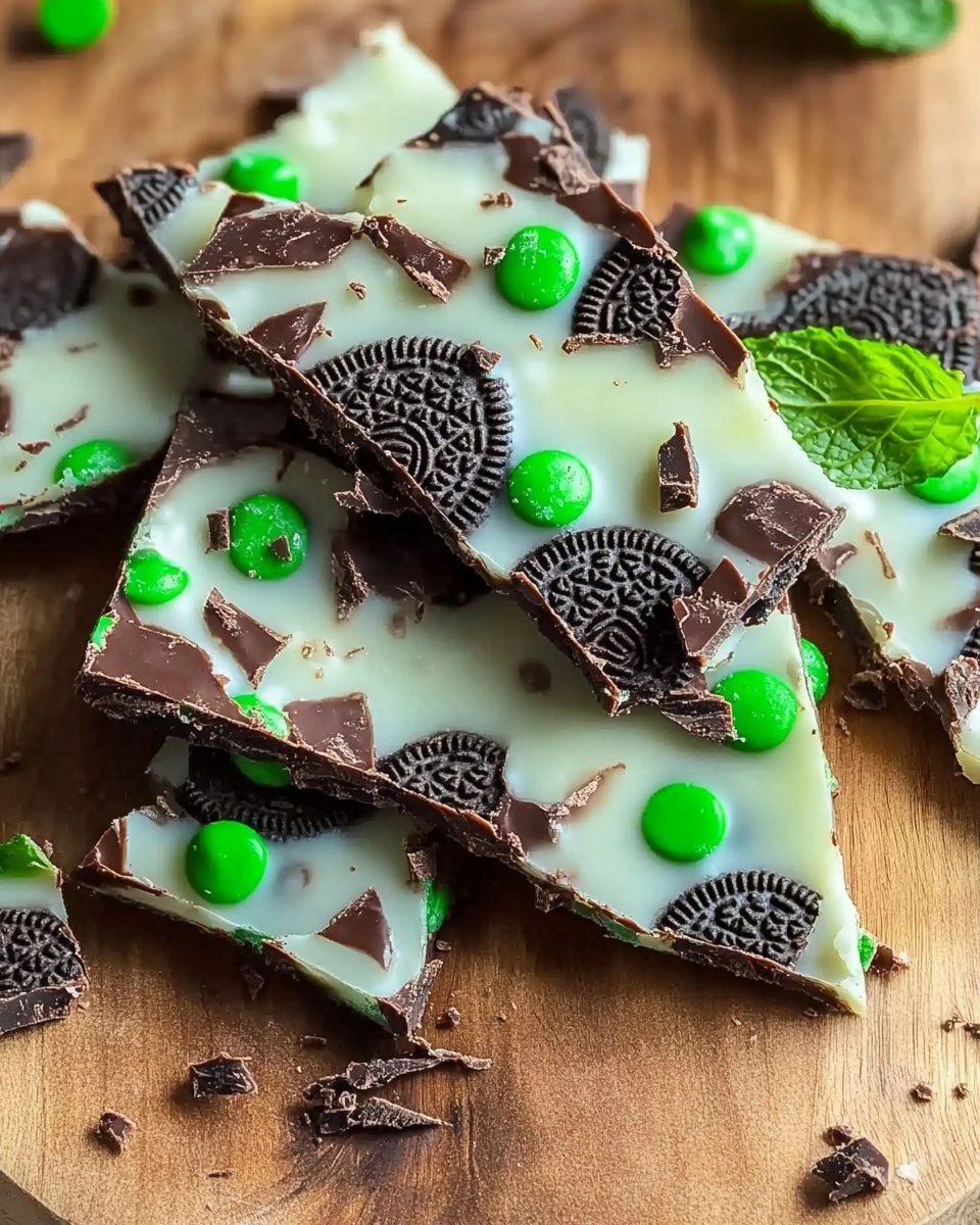 Mint Oreo Chocolate Bark