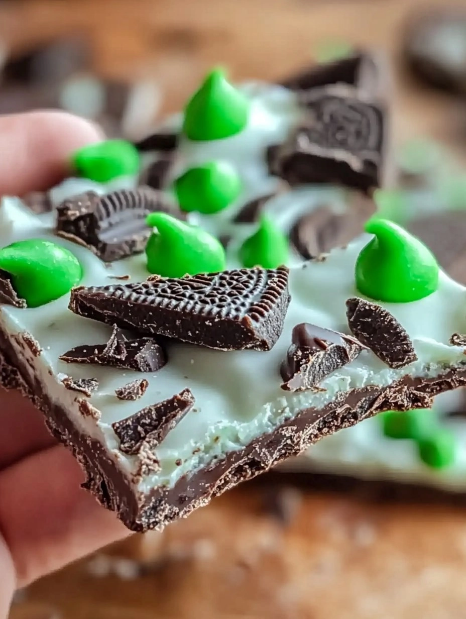 Mint Oreo Chocolate Bark