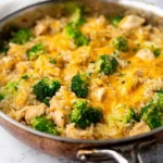 One-Pan-Cheesy-Chicken-Broccoli-and-Rice-Recipe