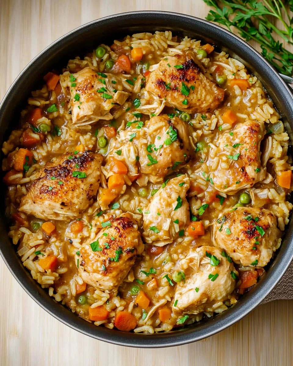 One Pot Chicken and Rice | Creamy Comfort Meal