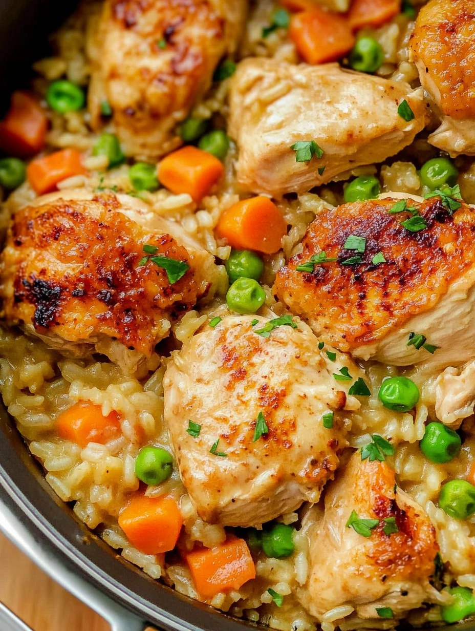 One Pot Chicken and Rice | Creamy Comfort Meal
