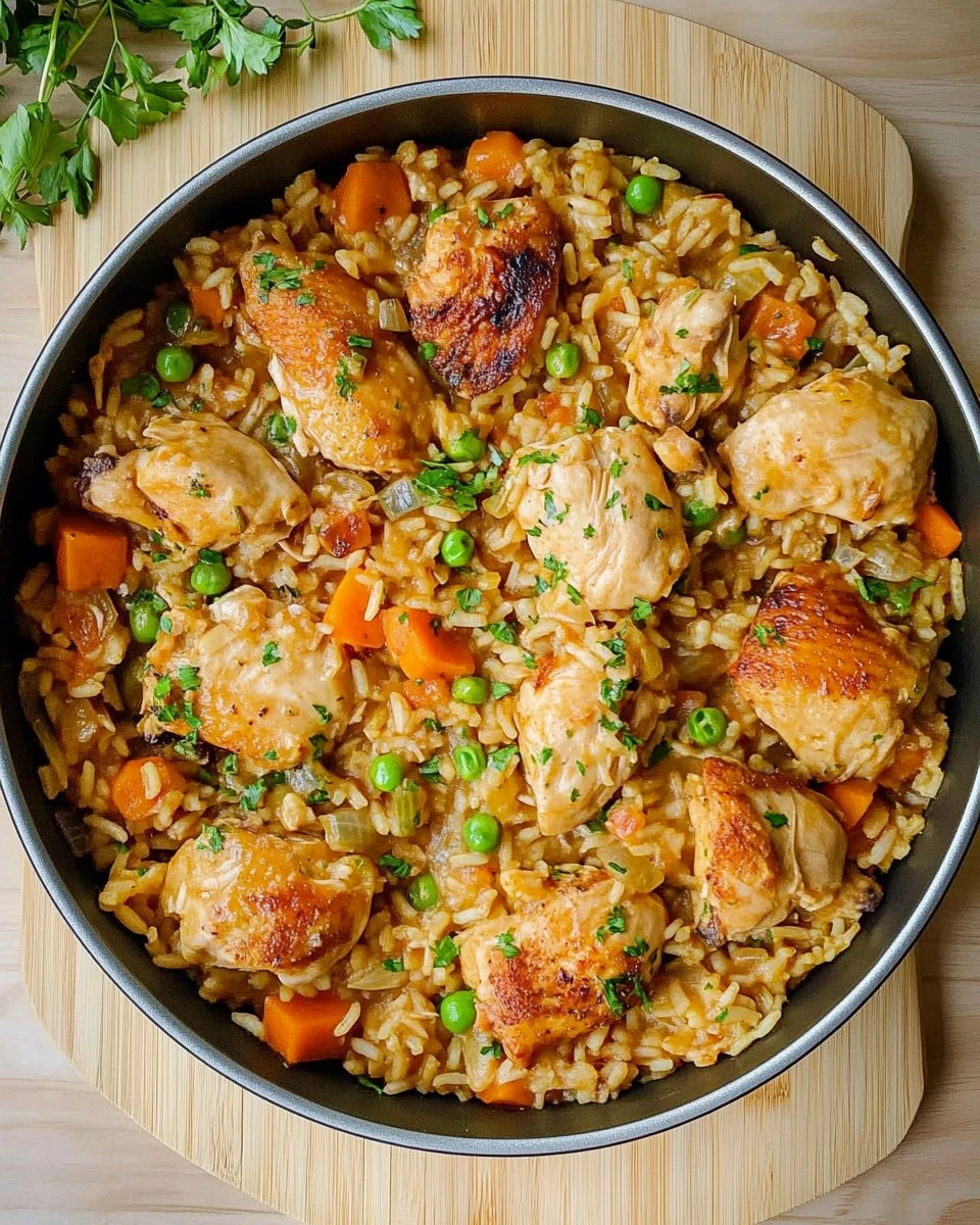 One Pot Chicken and Rice | Creamy Comfort Meal