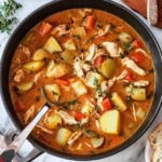 One-Pot Creamy Chicken & Potato Stew (Stovetop or Slow Cooker) 133 One-Pot-Creamy-Chicken-Potato-Stew-Stovetop-or-Slow-Cooker-Recipe