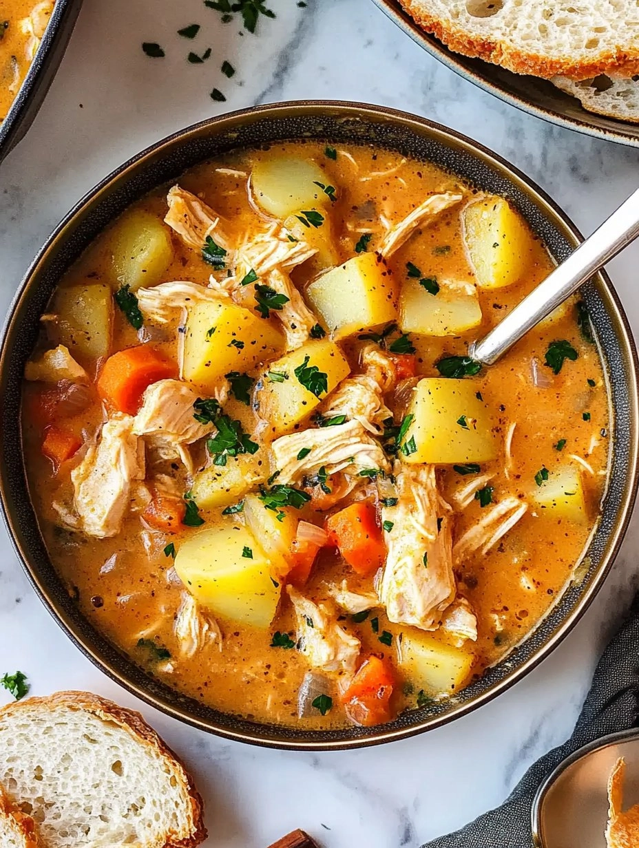 One-Pot Creamy Chicken & Potato Stew (Stovetop or Slow Cooker) 131 One-Pot Creamy Chicken & Potato Stew (Stovetop or Slow Cooker)