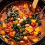 One-Pot-Creamy-Tuscan-White-Bean-Kale-Soup-Recipe