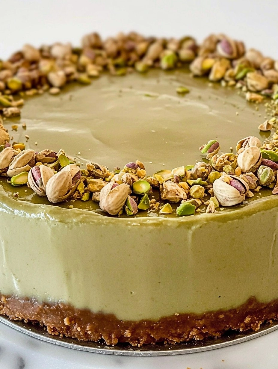 Pistachio Cheesecake | Easy No-Bake Green Dessert