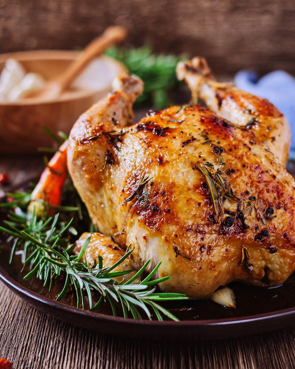 Roasted Garlic & Herb Whole Chicken (Sunday Dinner)