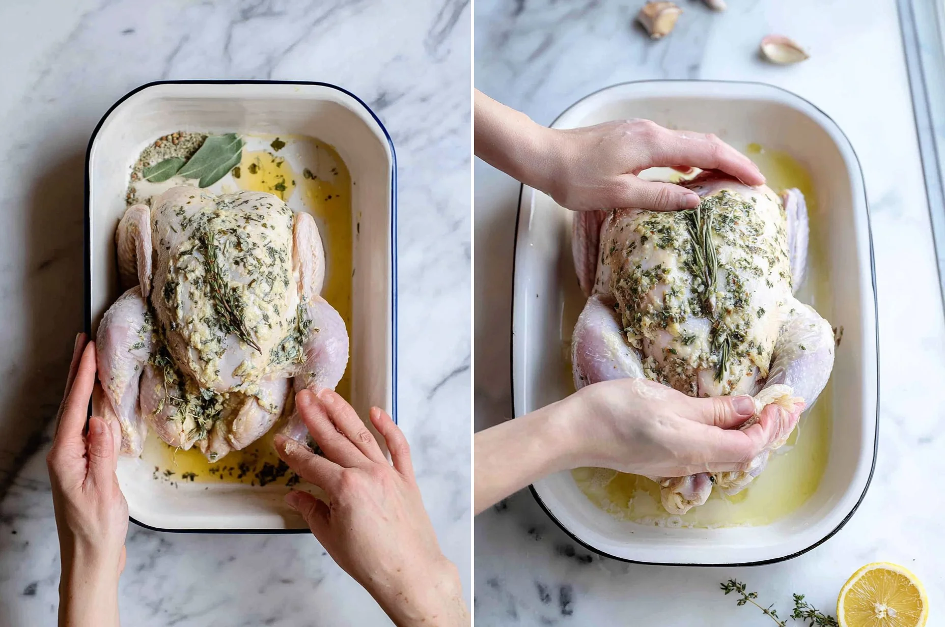 Roasted Garlic & Herb Whole Chicken (Sunday Dinner)