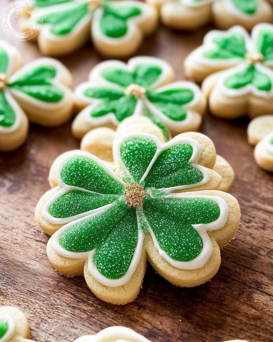 Shamrock Sugar Cookies | Decorated St Patrick's Day Cookies 122 Shamrock Sugar Cookies | Decorated St Patrick's Day Cookies