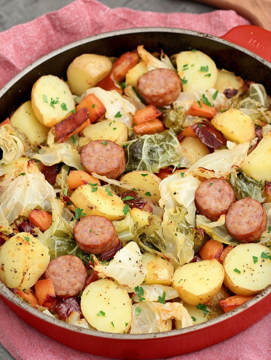 Sheet-Pan Sausage, Cabbage & Potatoes (Easy Weeknight Dinner)