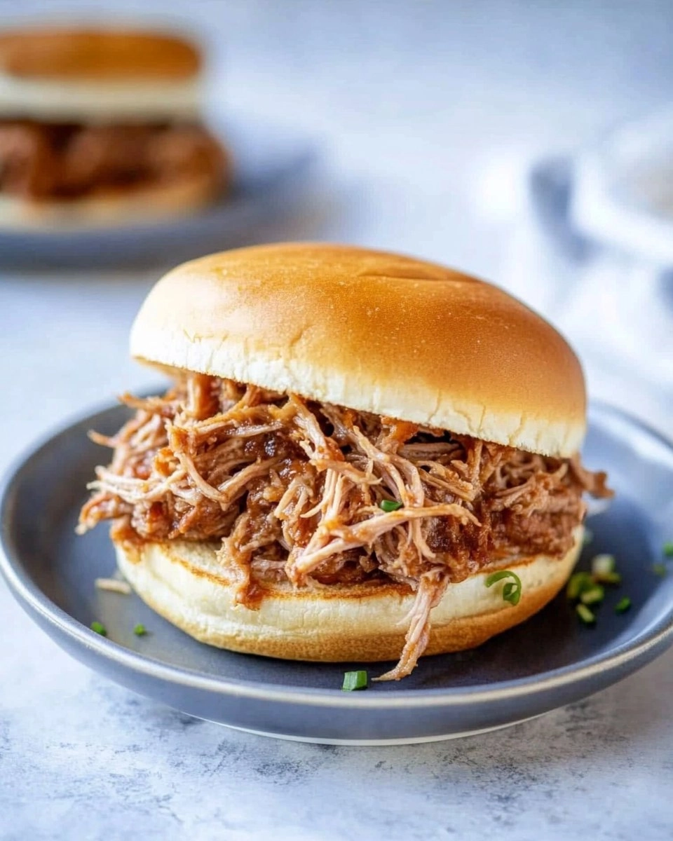 Slow Cooker Pulled Pork | Tender Shredded Pork Sandwiches