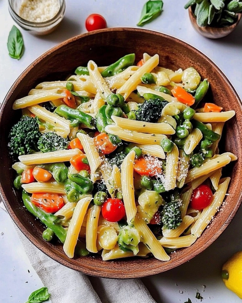 Spring Pasta Primavera | Fresh Vegetable Pasta with Light Sauce