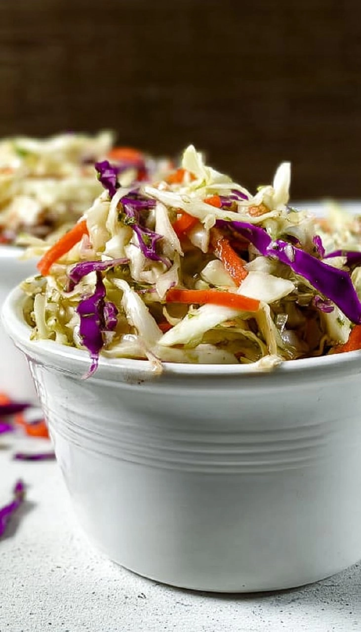 Tangy Vinegar Coleslaw (No Mayo, Summer-Ready)