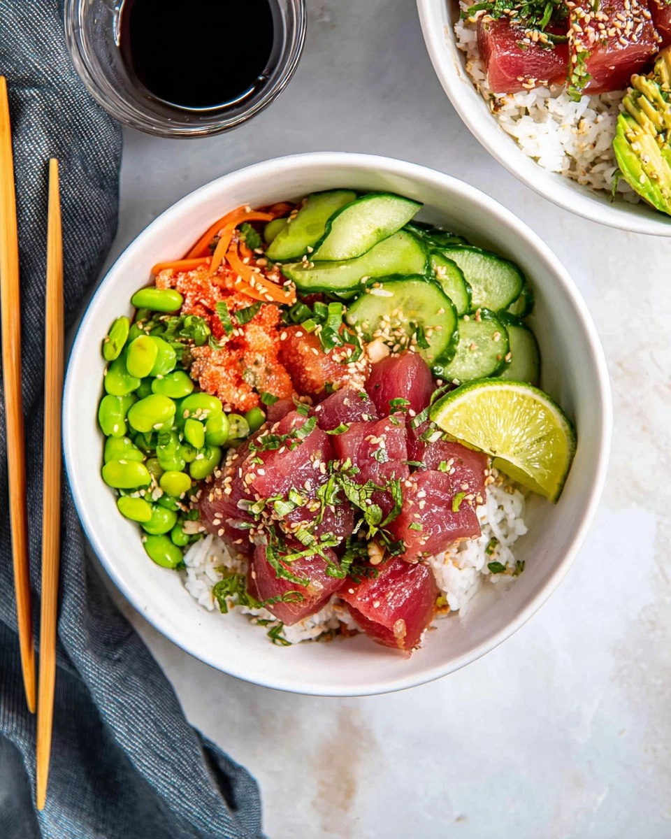 Ahi Tuna Poke Bowls