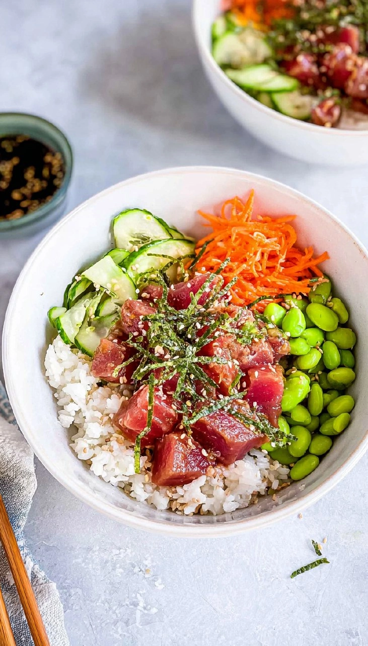 Ahi Tuna Poke Bowls