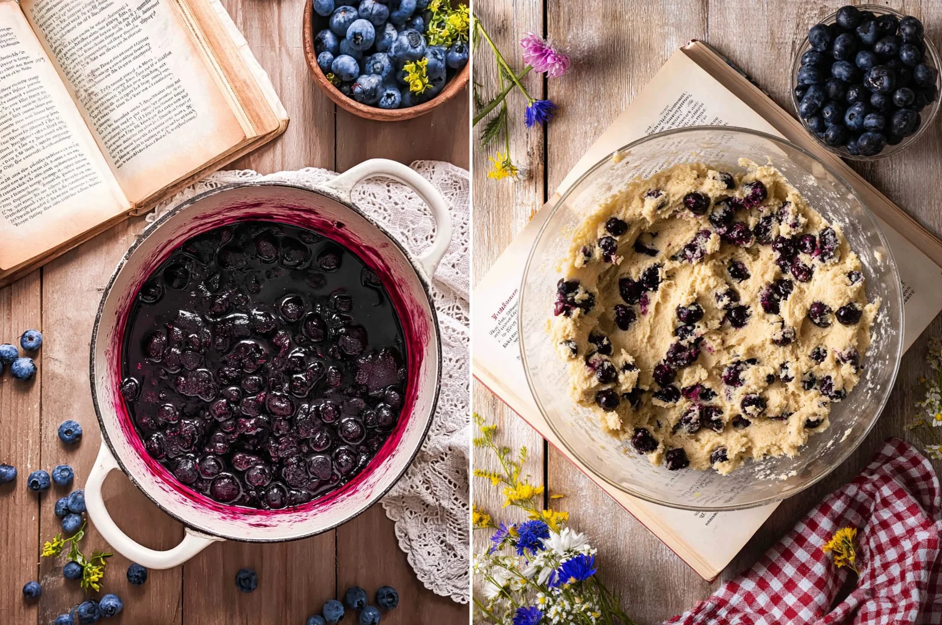 Blueberry Coffee Cake Cookies