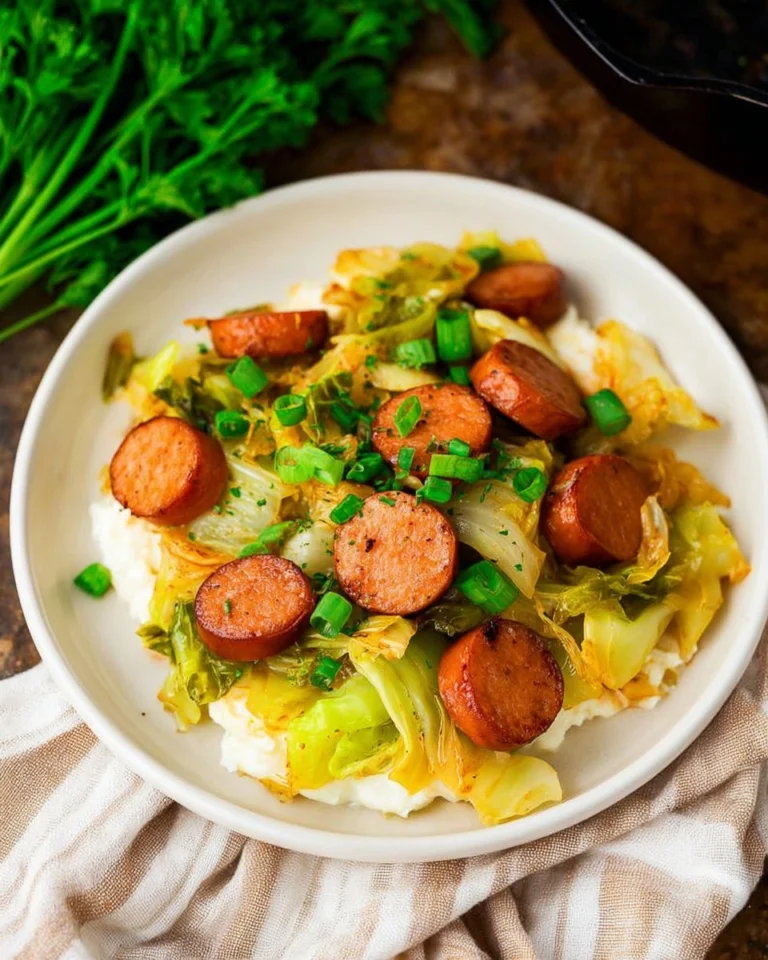 Cabbage-and-Sausage-Skillet-Recipe