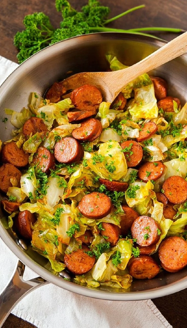Cabbage and Sausage Skillet