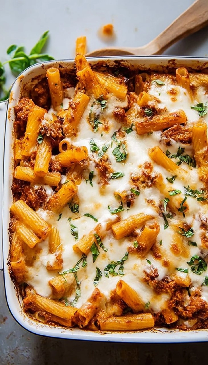 Cheesy Baked Ziti | Easy Weeknight Pasta Bake with Ricotta & Mozzarella