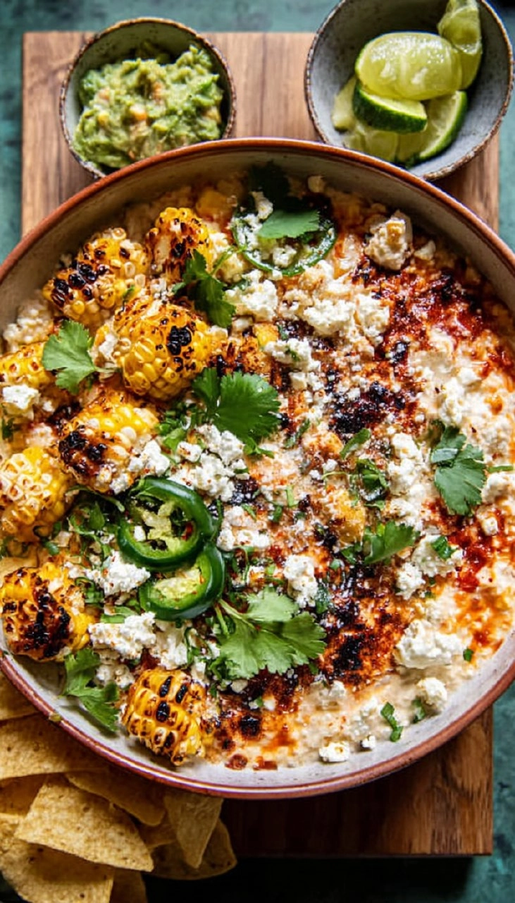 Cinco de Mayo Street Corn Dip & Guacamole Board 125 Cinco de Mayo Street Corn Dip & Guacamole Board