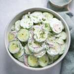 Creamy-Cucumber-Salad-with-Sour-Cream-Dill-Recipe