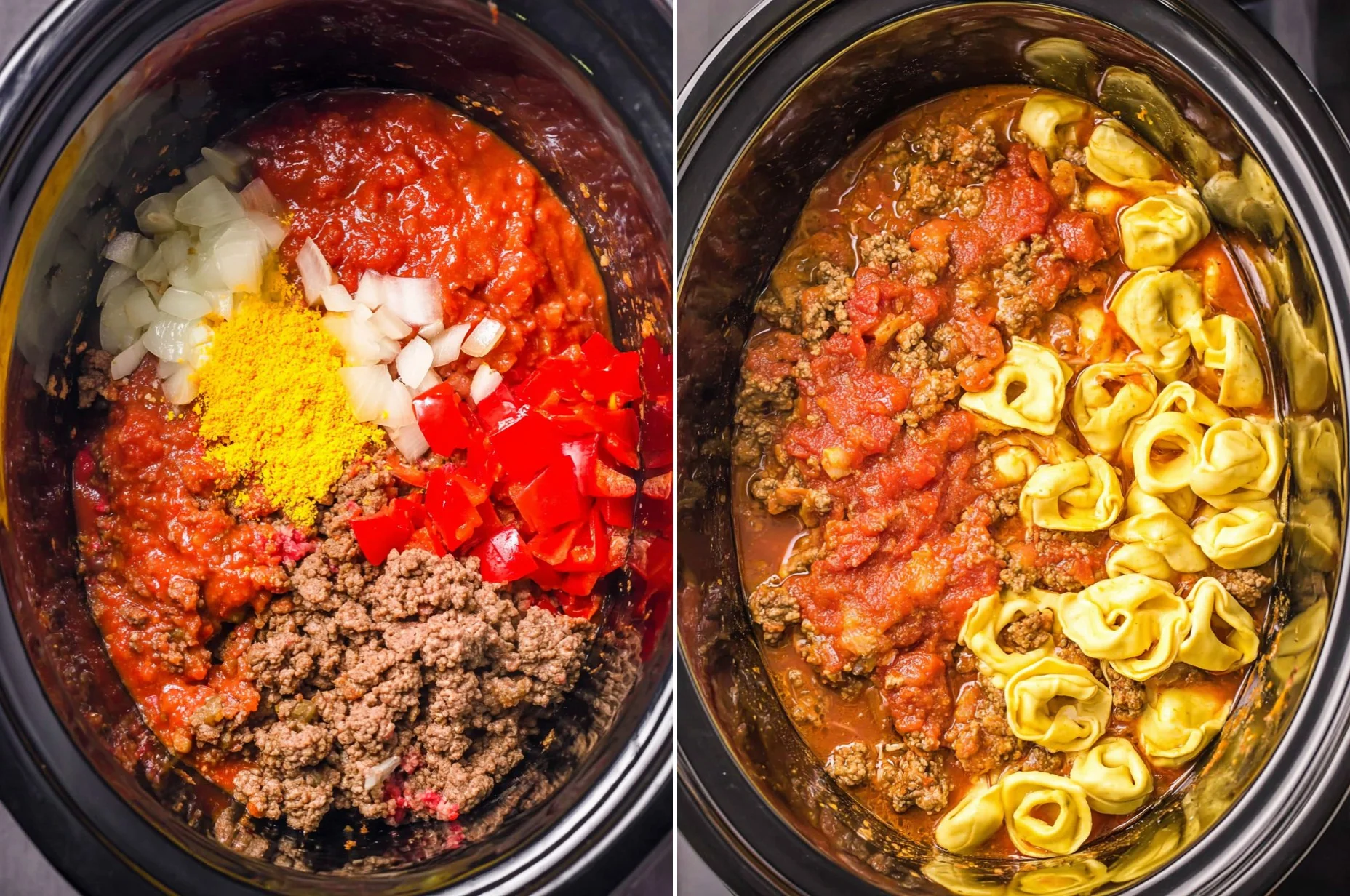 Crockpot Bacon Cheeseburger Tortellini 111 Crockpot Bacon Cheeseburger Tortellini