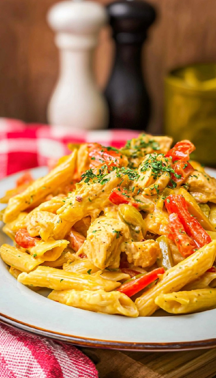 Crockpot Chicken Fajita Pasta