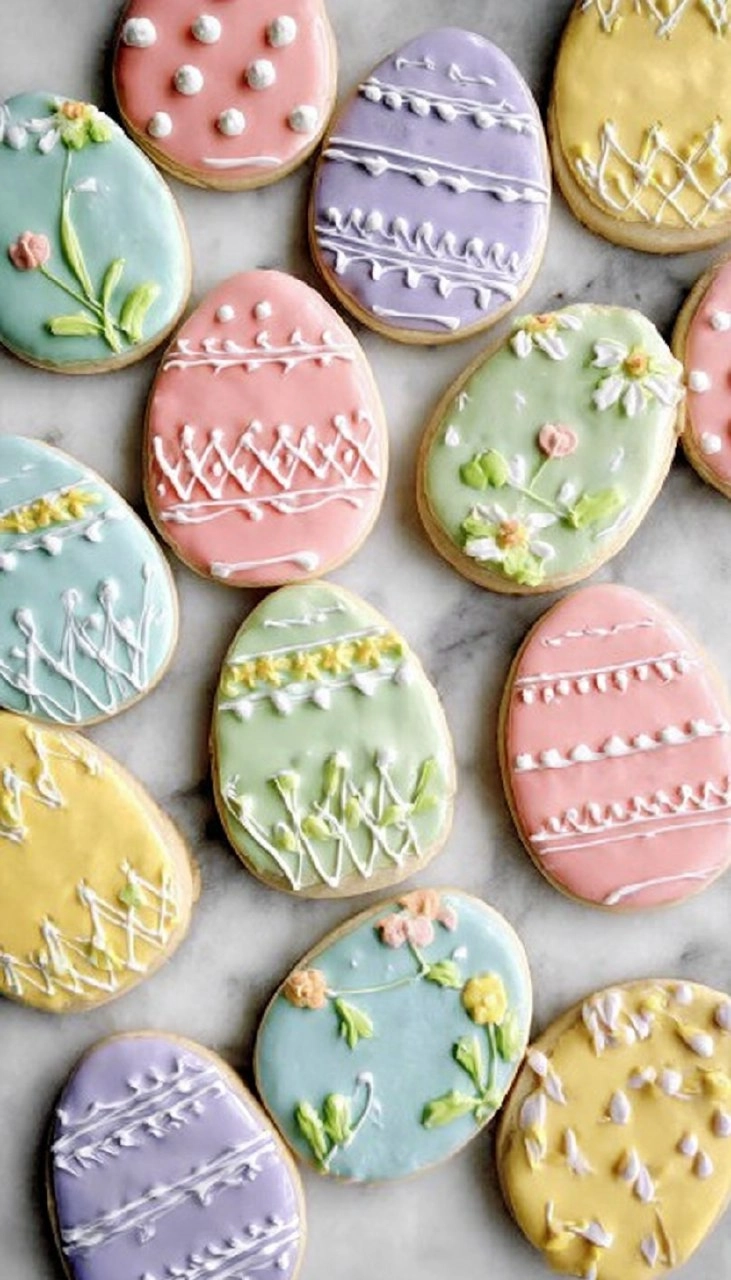 Easter Sugar Cookies with Royal Icing | Decorated Spring Cookie 117 Easter Sugar Cookies with Royal Icing | Decorated Spring Cookie