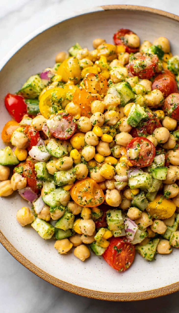Easy Chickpea Salad 95 Easy Chickpea Salad
