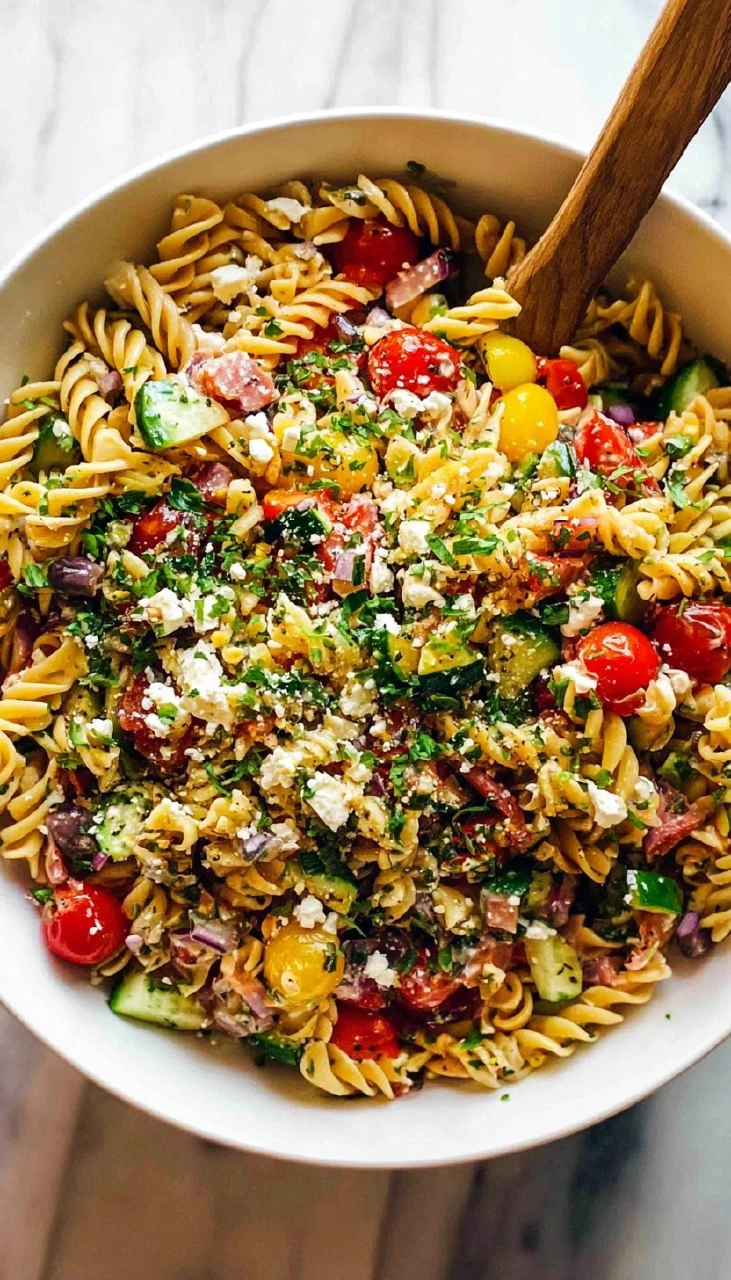 Easy Summer Pasta Salad (4 Ingredients) 110 Easy Summer Pasta Salad (4 Ingredients)
