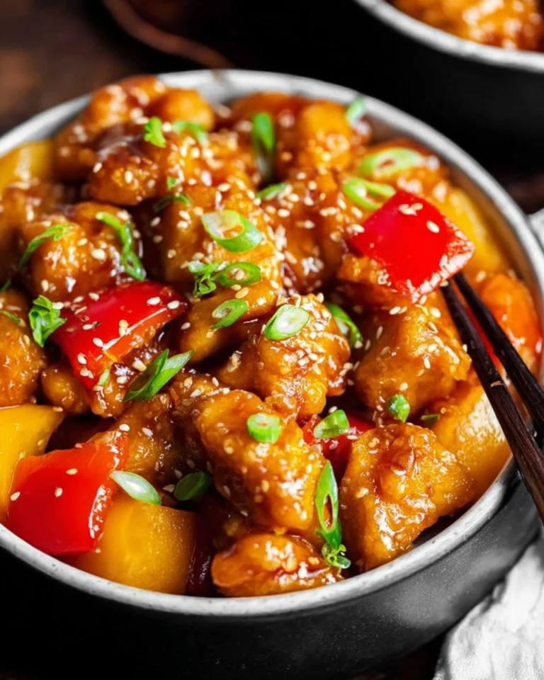 Easy-Sweet-and-Sour-Chicken-Healthy-One-Skillet-Recipe-Recipe