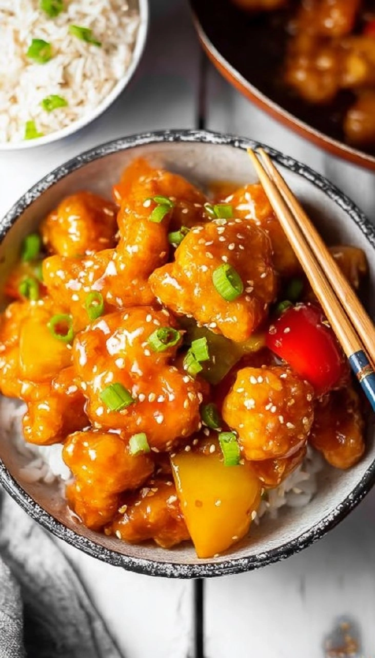 Easy Sweet and Sour Chicken (Healthy One Skillet Recipe)