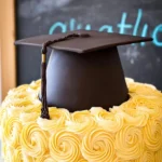 Elegant Graduation Cake with Fondant Cap Topper 106 Elegant-Graduation-Cake-with-Fondant-Cap-Topper-Recipe
