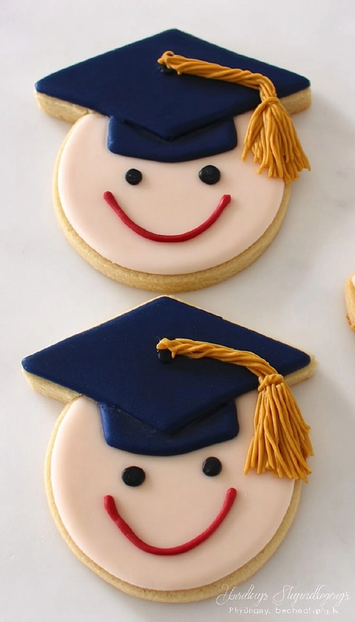 Graduation Cap & Diploma Sugar Cookies 140 Graduation Cap & Diploma Sugar Cookies