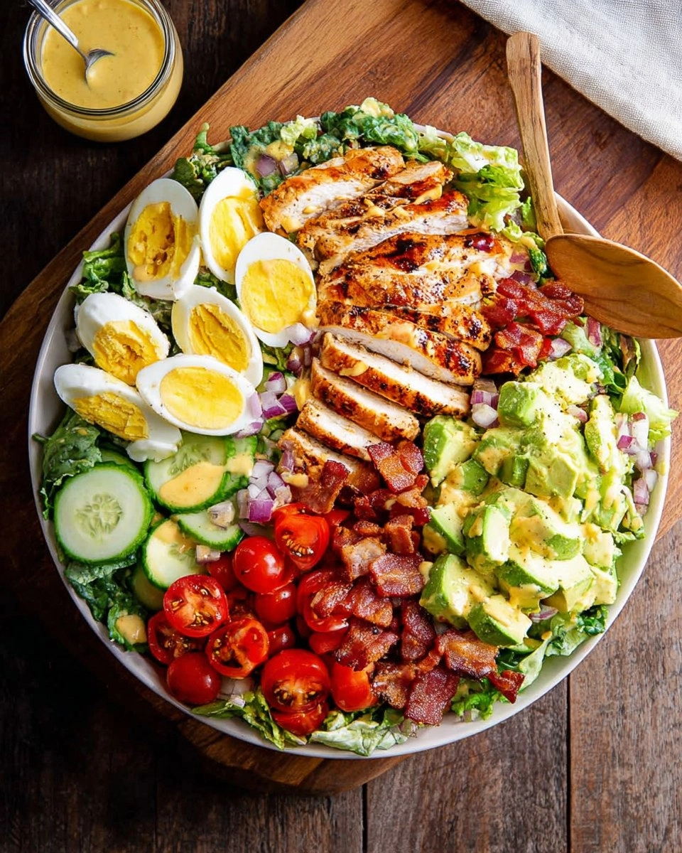 Healthy Grilled Chicken Cobb Salad with Honey Dijon Dressing 124 Healthy Grilled Chicken Cobb Salad with Honey Dijon Dressing