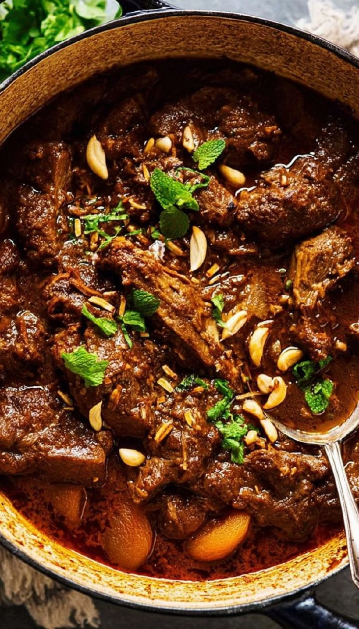 Moroccan Lamb Tagine | Slow-Braised Easter Centerpiece with Apricots & Spices