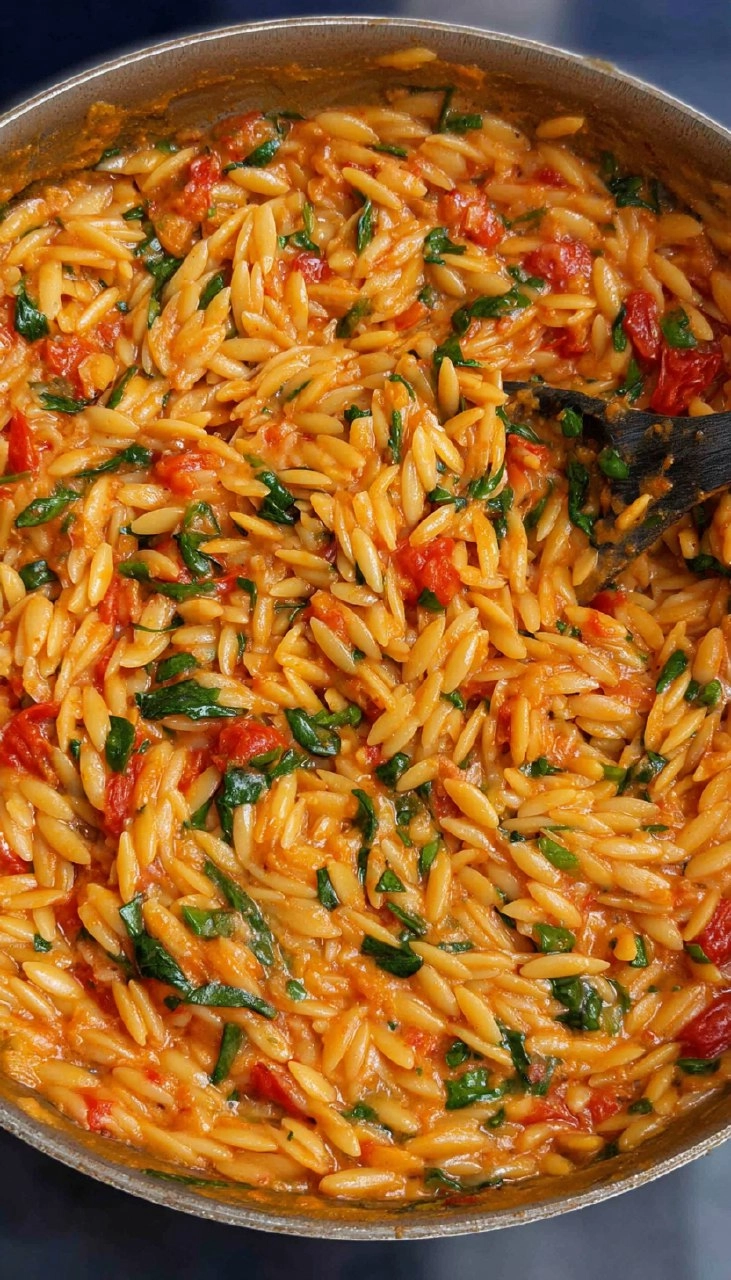 One Pot Creamy Tomato Orzo 147 One Pot Creamy Tomato Orzo