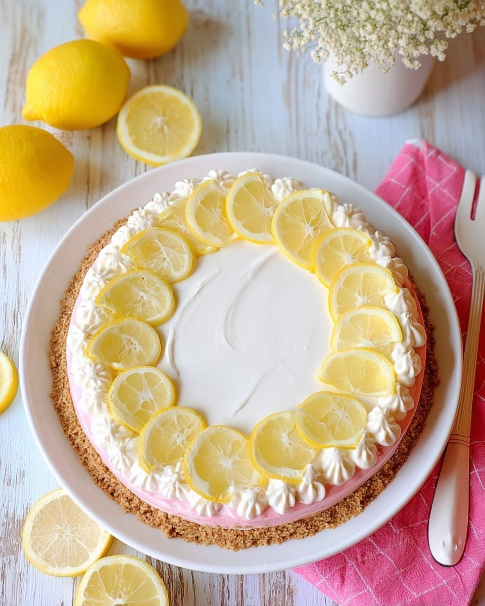 Pink Lemonade No-Bake Pie