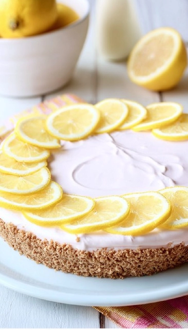 Pink Lemonade No-Bake Pie