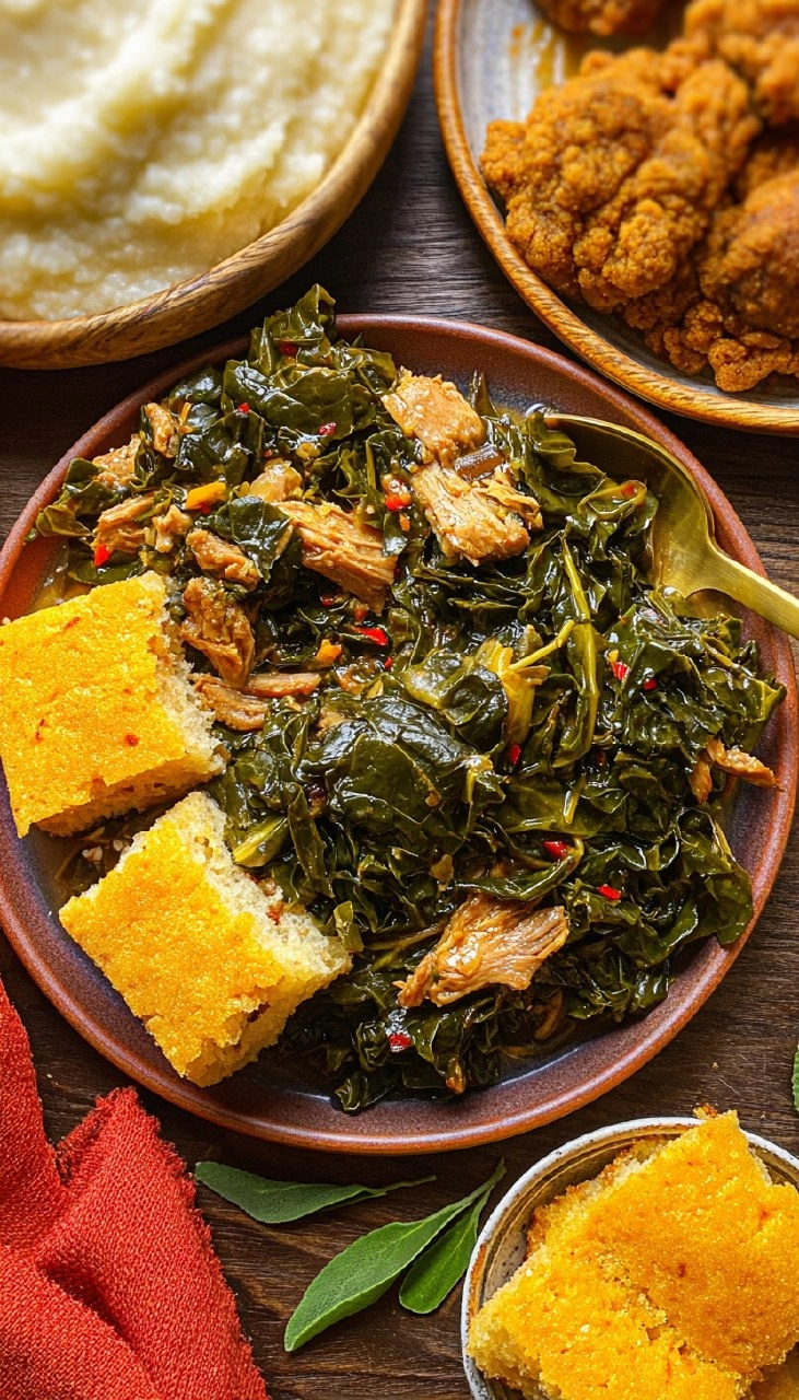 Slow-Simmered Smoky Southern Collard Greens