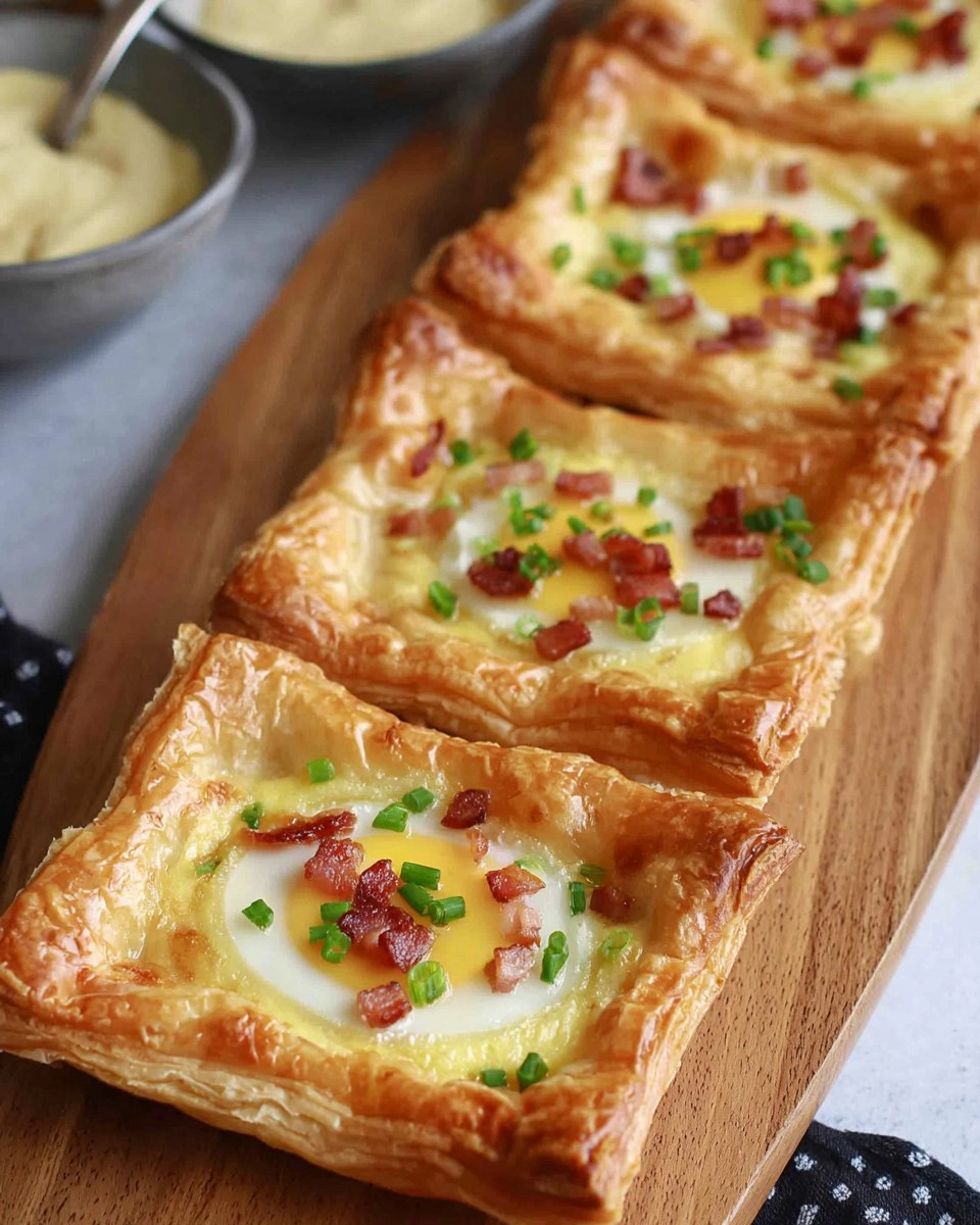 Spring Brunch Puff Pastry Egg Tarts