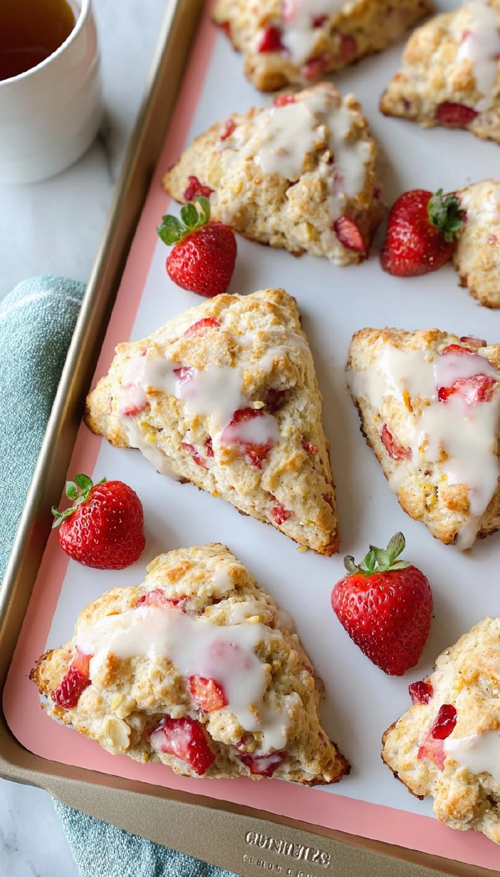 Strawberry Lemon Scones