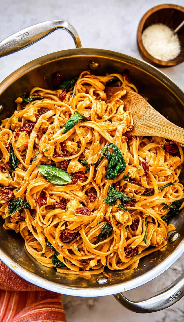 Whole Wheat Sun-Dried Tomato Basil Pasta
