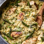 Asparagus-Orzo-with-Chicken-Recipe