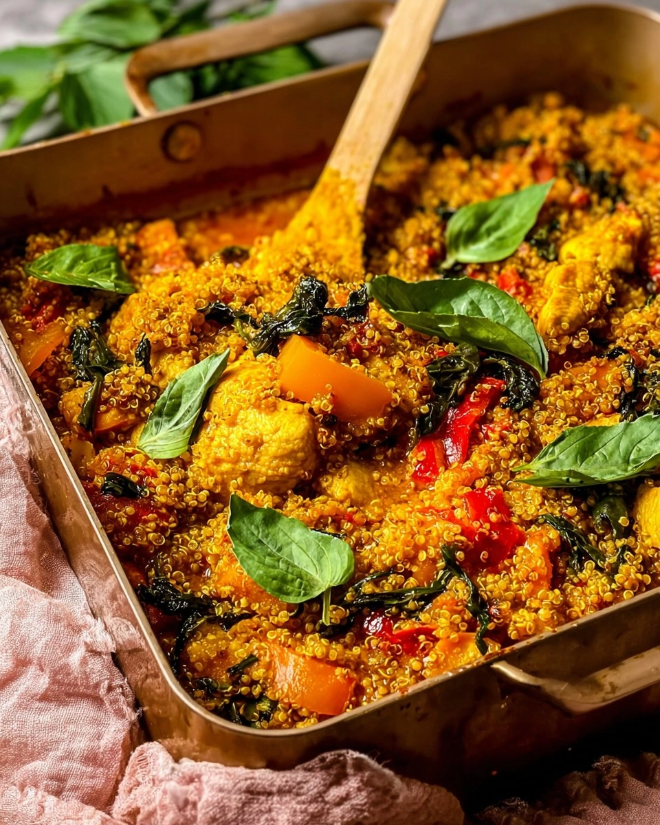 BAKED CHICKEN CURRY WITH QUINOA