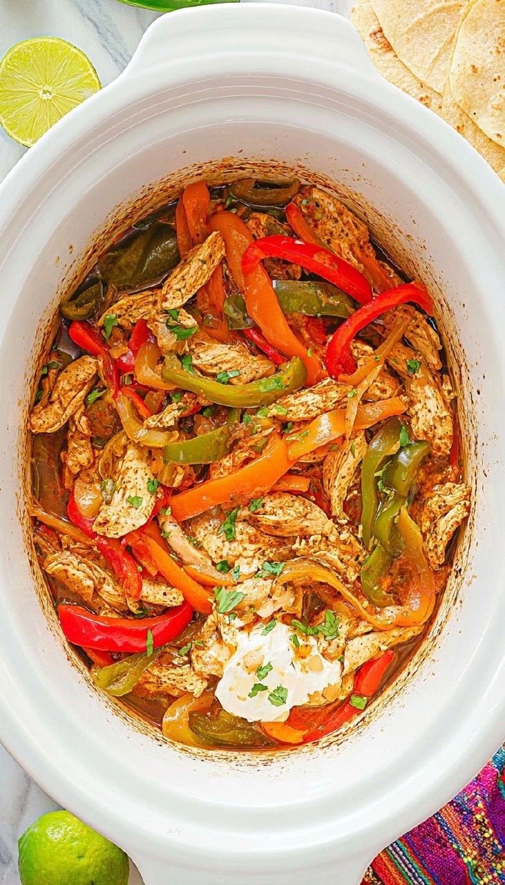 Crockpot Chicken Fajitas