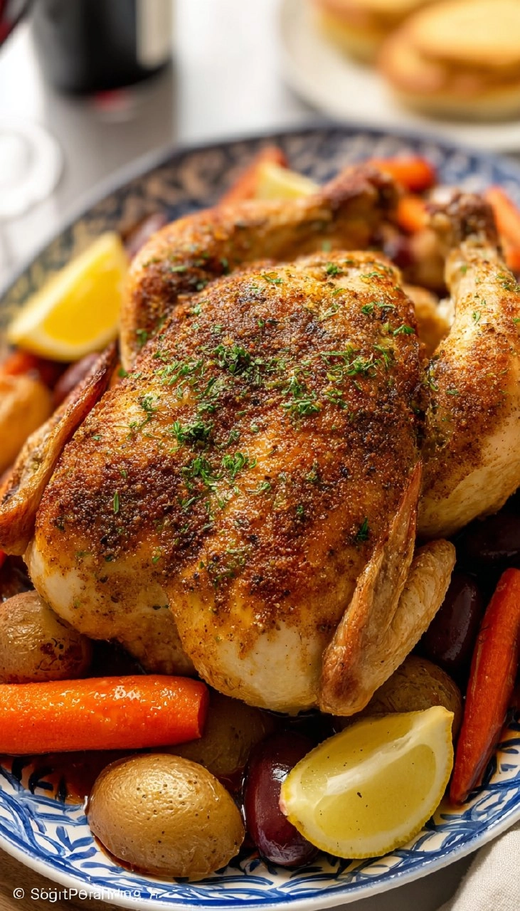 Crockpot Whole Chicken (10 Minute Prep)